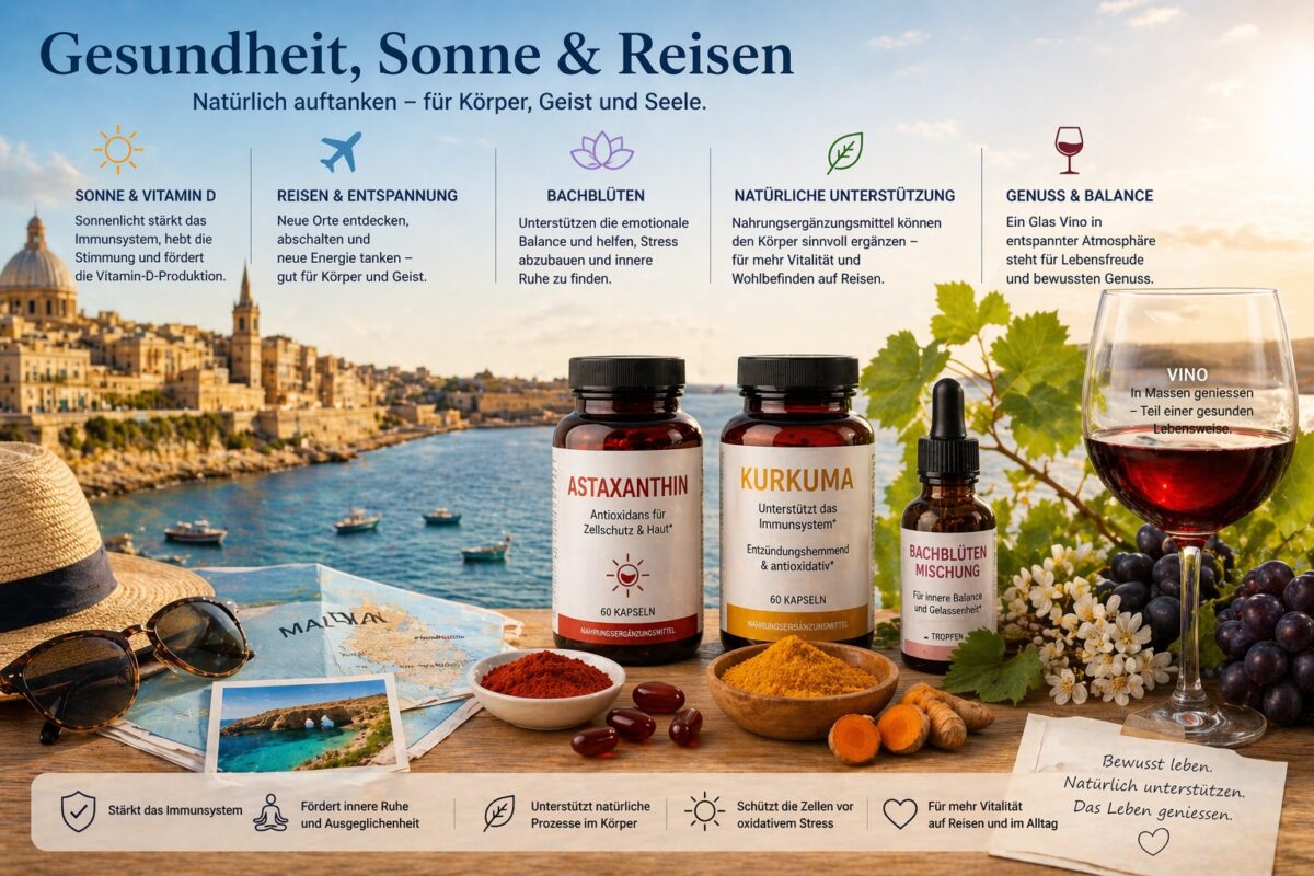 Gesundheit, Sonne und Reisen: Natürlich auftanken mit der Kraft der Natur